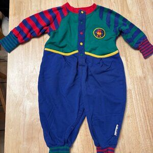 Vintage Vibrant Gymboree One Piece Bear Onesie Pajama